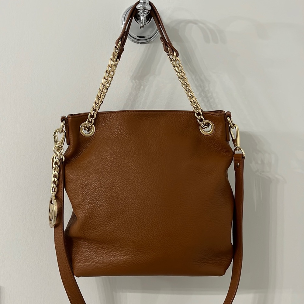 Michael Kors brown leather handbag